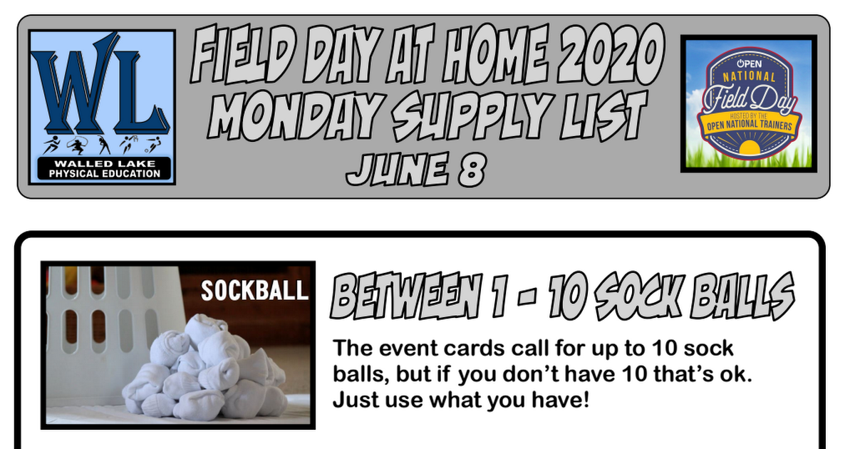 PE AT HOME - 2 FIELD DAY - Complete Supply List.pdf