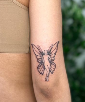 Butterfly Girl Acceptable Tattoo