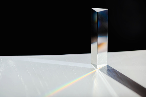 Crystal refracting light