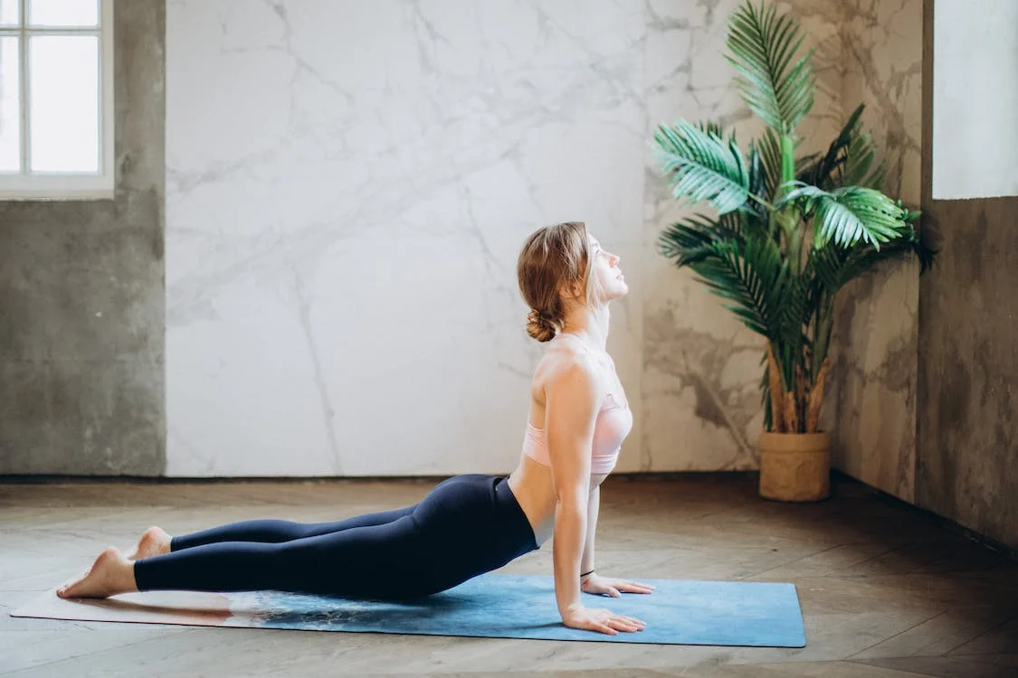 girl doing yoga