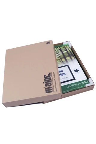 SMARTsign Eco in shipping box