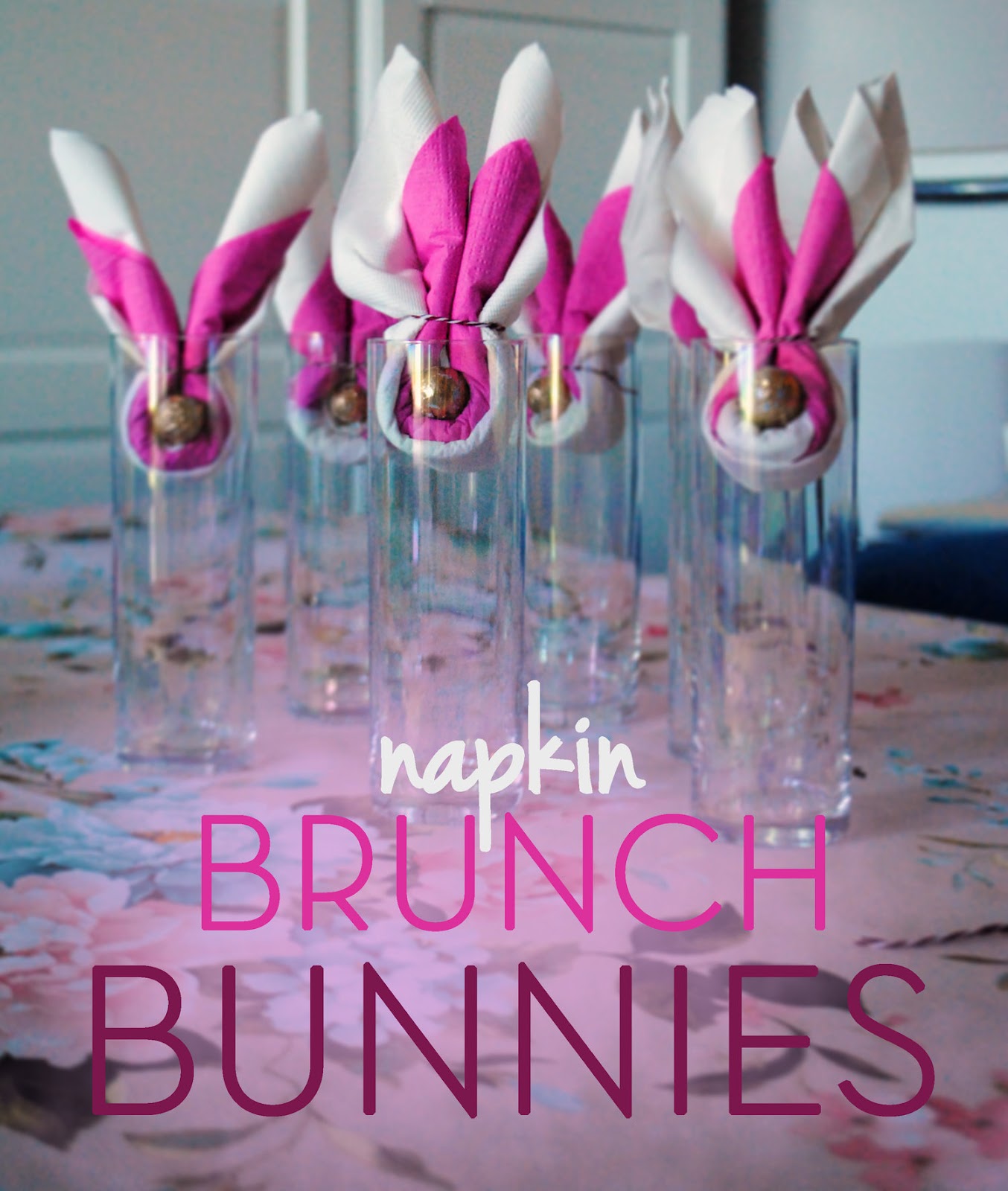Easter brunch bunny napkins