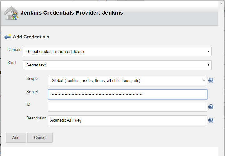 Jenkins credentials provider