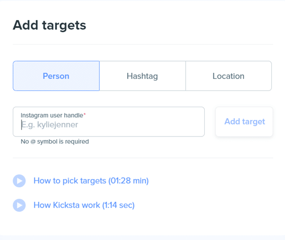 add targets screenshot for Kicksta