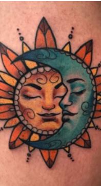 sun and moon tattoo ideas image