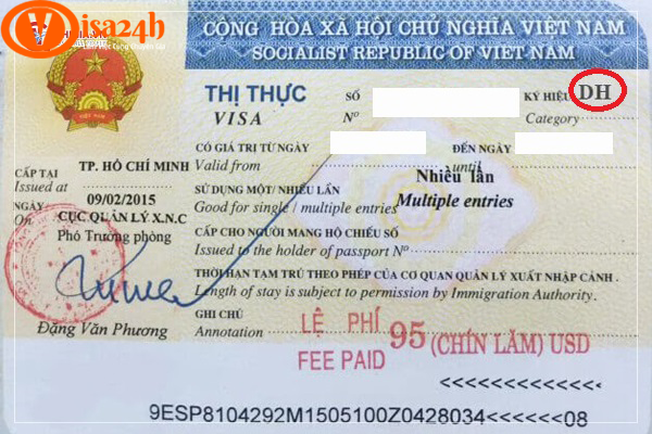 Các loại visa nhập cảnh Việt Nam cho người nước ngoài