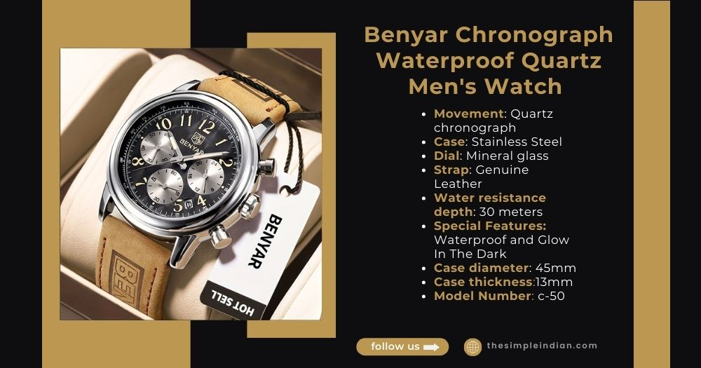 BENYAR Fashion Chronograph Watch