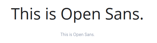 Esta é a Open Sans