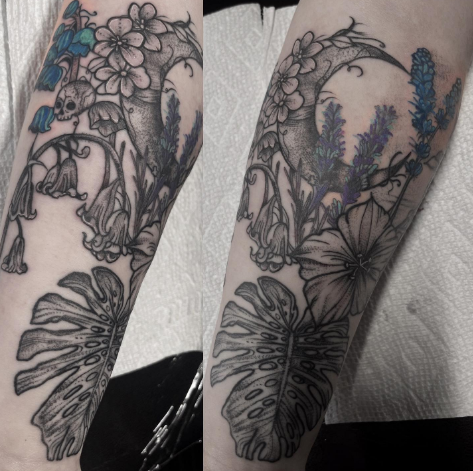Nature And Floral Lily Of The Valley Tattoo