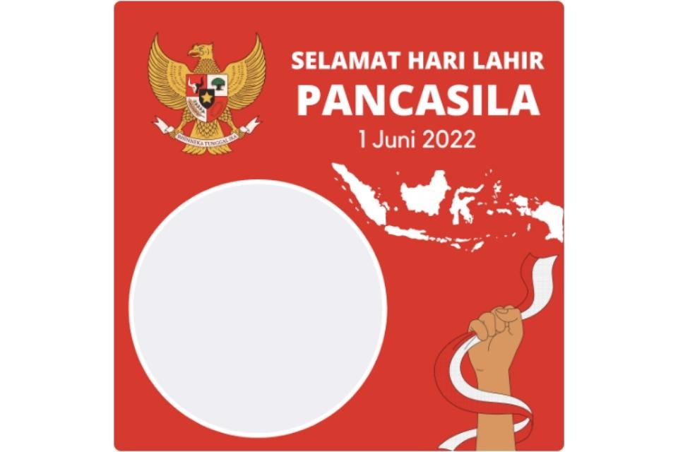 Template Twibbon Hari Lahir Pancasila 2022