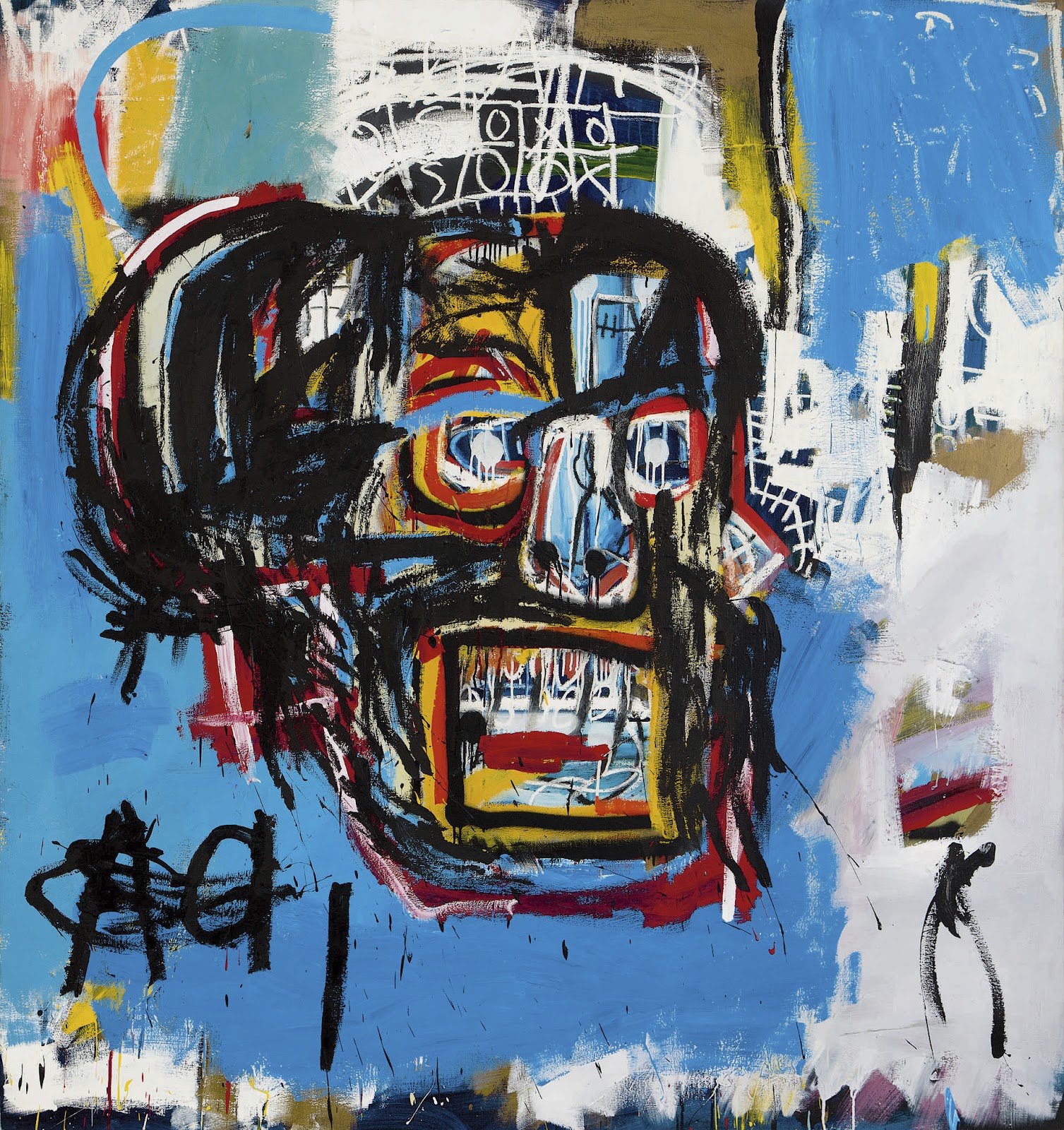 In 2017, Jean-Michel Basquiat’s 1982 work “Untitled” (Skull)
