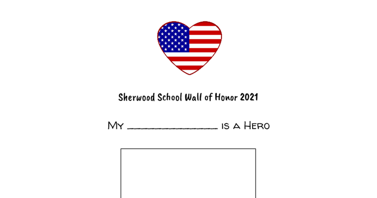 Sherwood School Wall of Honor 2021