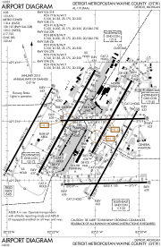 DTW Airport map