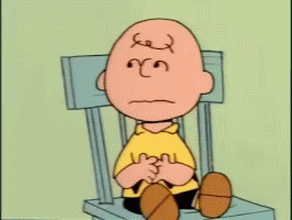 Animated Charlie Brown rolling his eyes