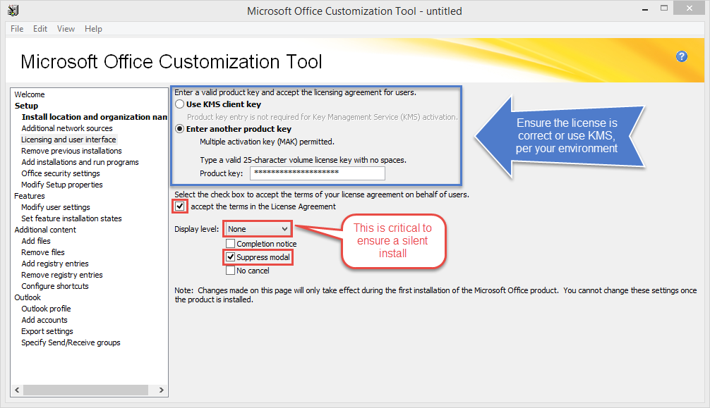 Deploy Office 2016 Using The Microsoft Office Customization Tool