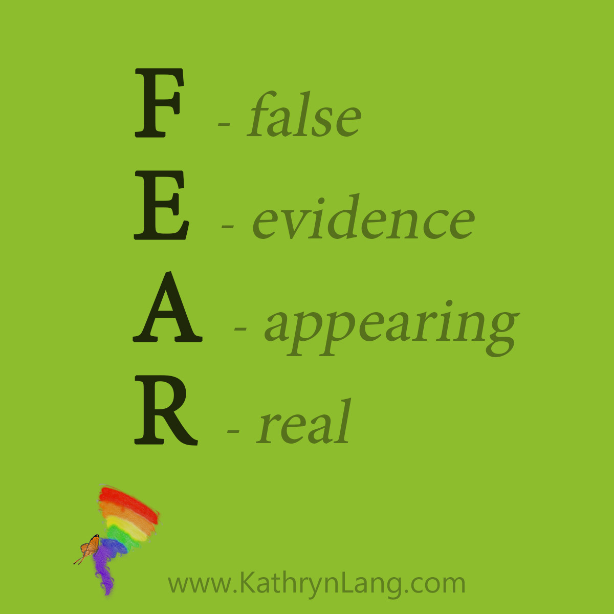 Fear: False Evidence Appearing Real