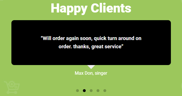 a comment by max don the singer.
