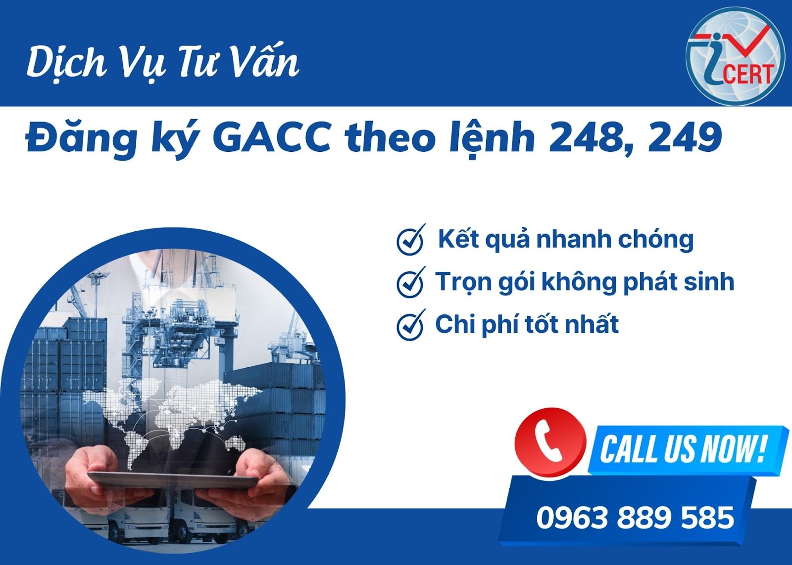 Tư vấn đăng ký mã số gacc xuất khẩu sang trung quốc 2023 | ICERT