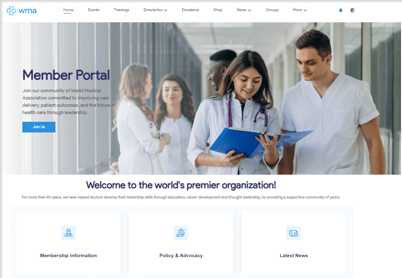 Membership portal on Salesforce example