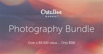 Creative Market Photography Bundle 9,000 $
