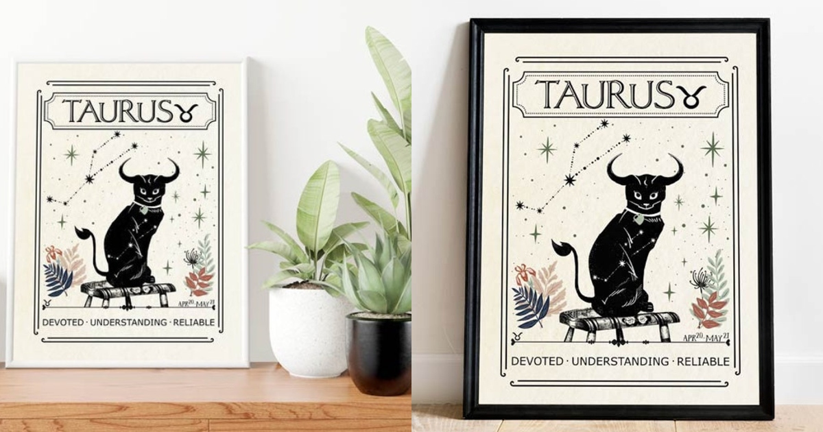 taurus print gift