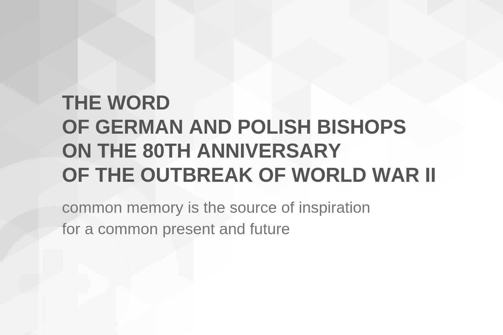 Tuyên ngôn của các giám mục Đức và Ba Lan nhân Kỷ niệm 80 năm ngày bùng nổ Đệ nhị Thế chiến