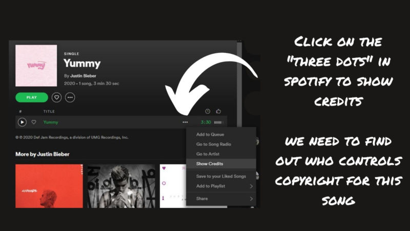 Show composer credits in Spotify