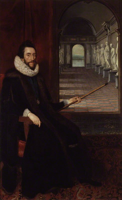 Thomas Howard, 14th Earl of Arundel, 4th Earl of Surrey and 1st Earl of Norfolk, by Daniel Mytens, circa 1618 - NPG 5292 - © National Portrait Gallery, London