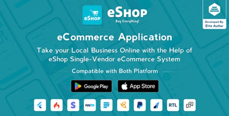 eShop- eCommerce Single Vendor App | Shopping eCommerce App with Flutter