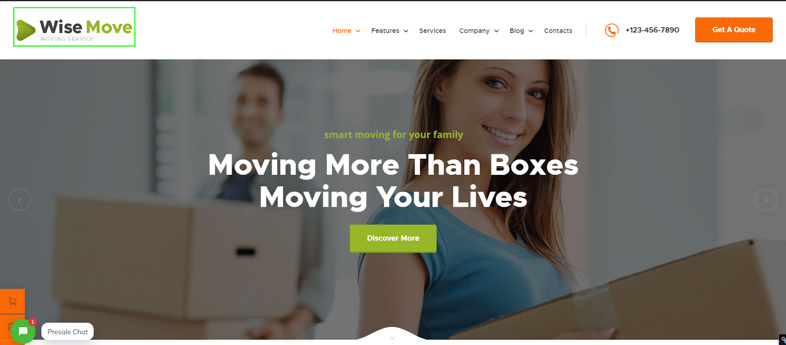 Wise Move - Relocation and Storage Service WordPress Theme 