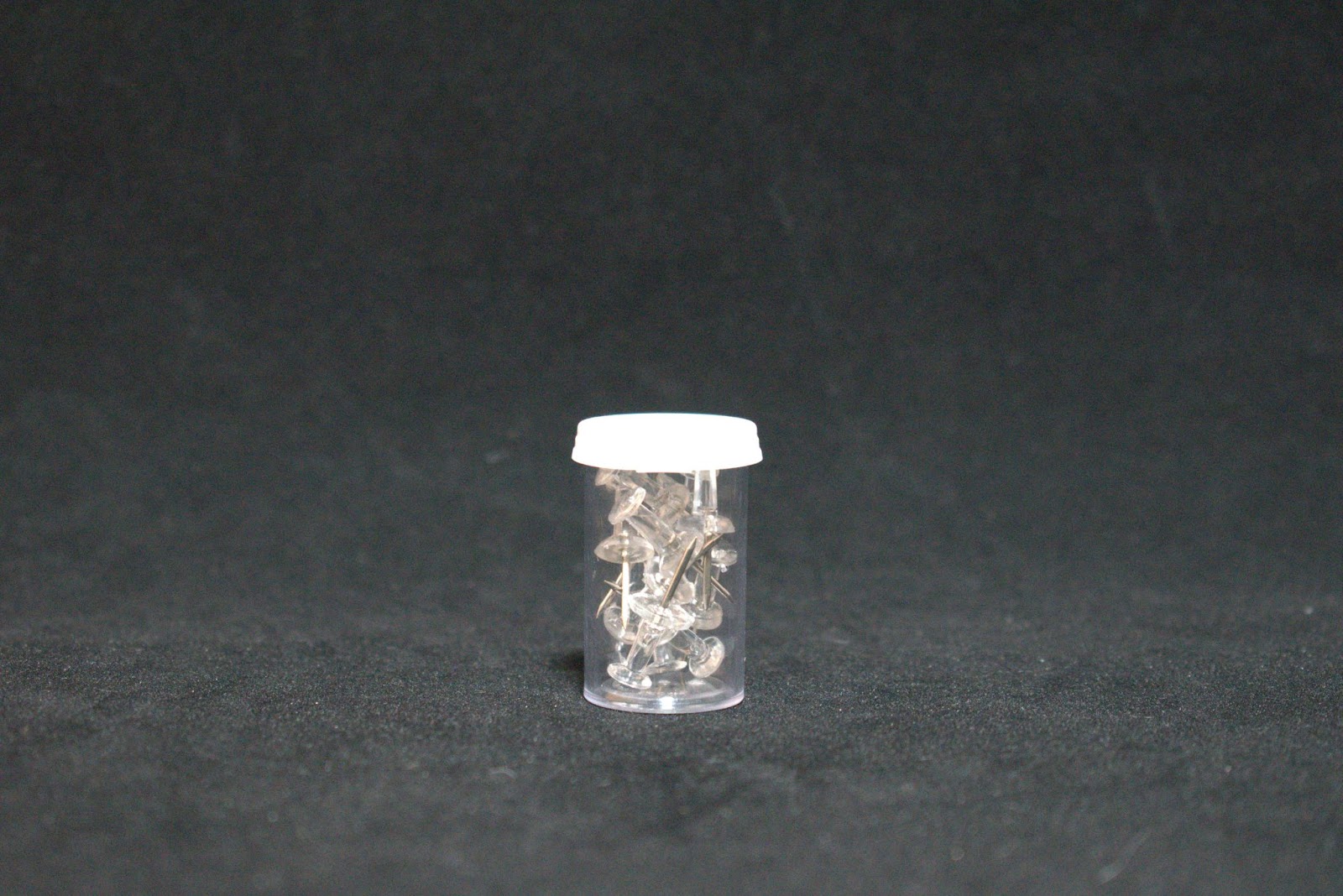 Thumb Tacks in a 3.5 Dram Vial