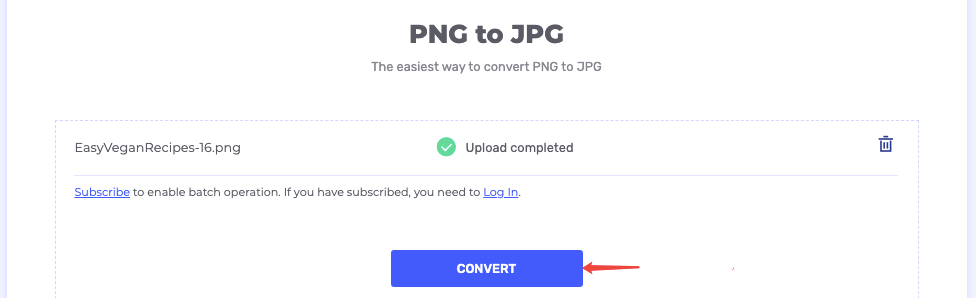 Hipdf PNG to JPG Convert