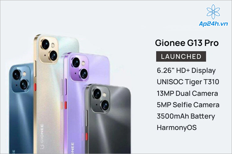 Gionee G13 Pro có thiết kế dạng “tai thỏ” tương tự như iPhone 13