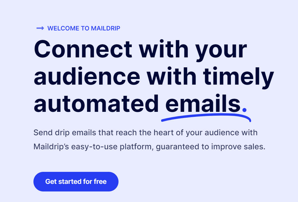 email marketing service; Maildrip