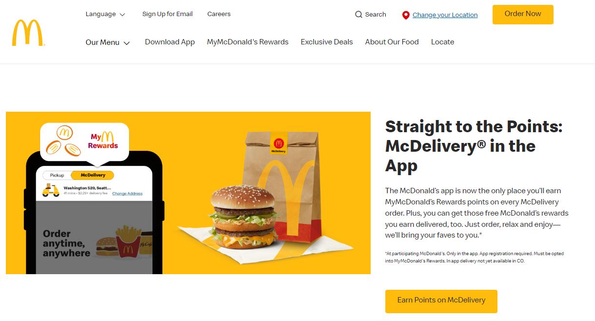 McDonalds Website