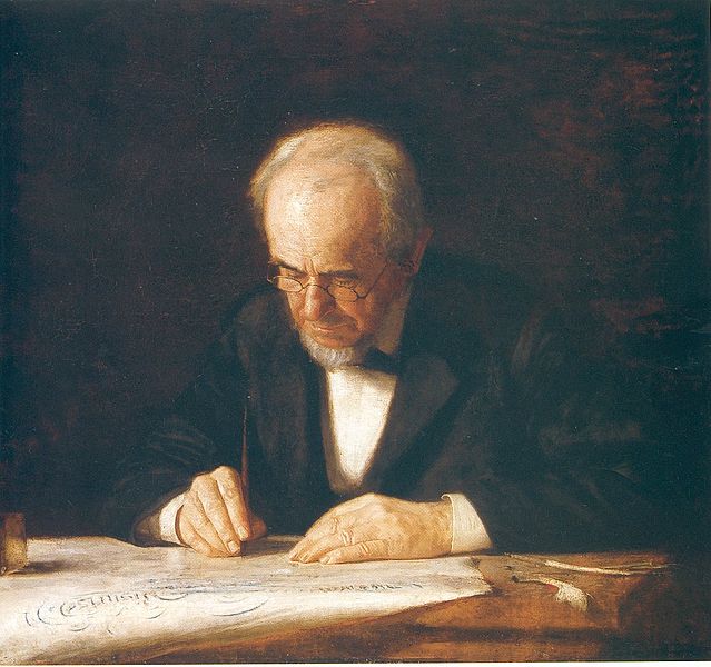 The Writing Master by Thomas Eakins The Writing Master by Thomas Eakins