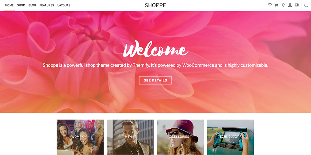 Tema WordPress Shoppe WooCommerce