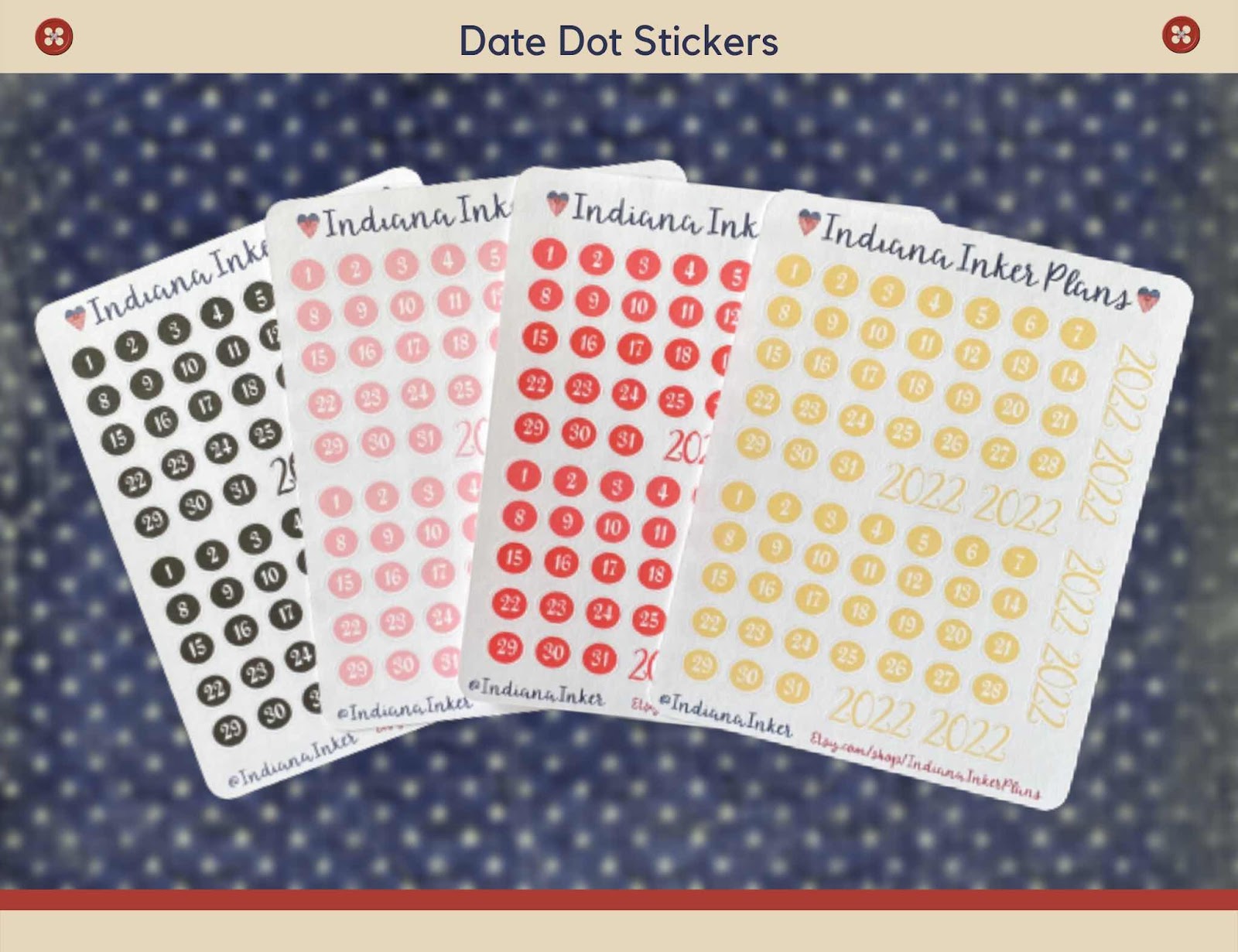 date dot stickers