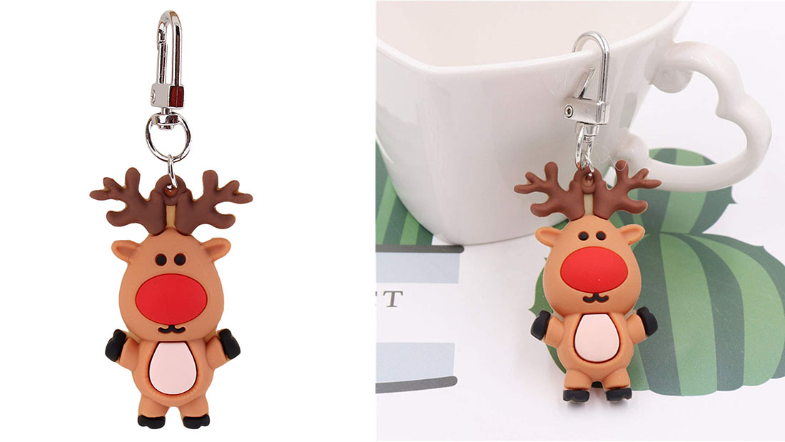 pvc keychain handmade elk shape Pendant good christmas presents for 11 year olds