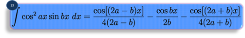 integration formula