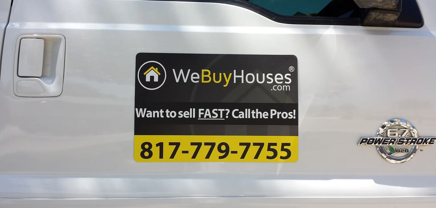 WeBuyHouses Magnetic Car Decal