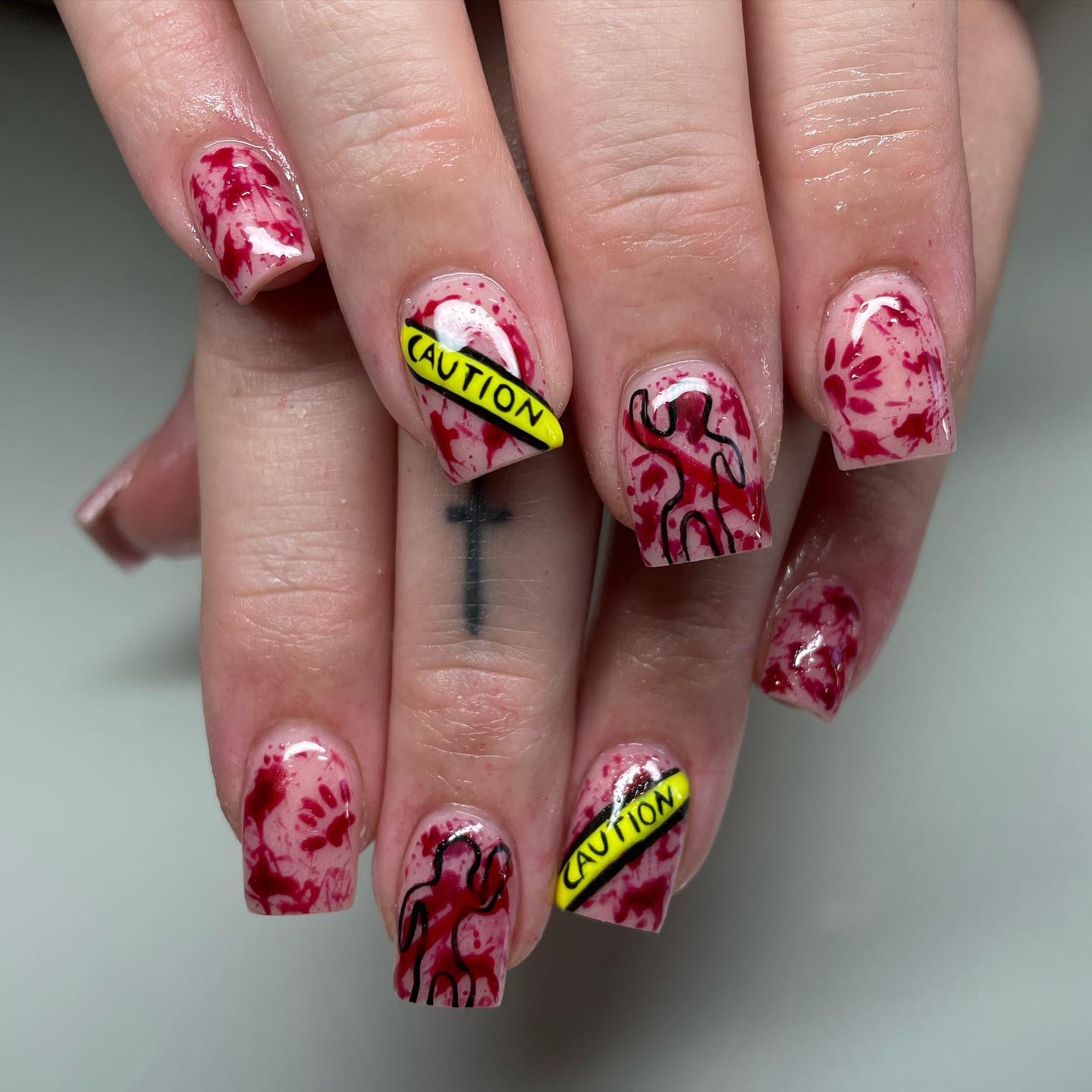 9. Crime Scene Nail Art