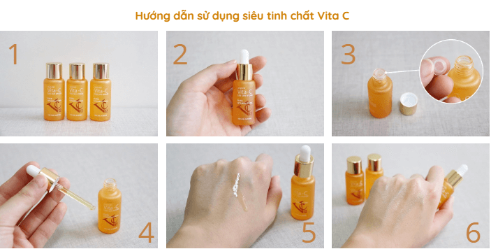 cách sử dụng serum vita c total care
