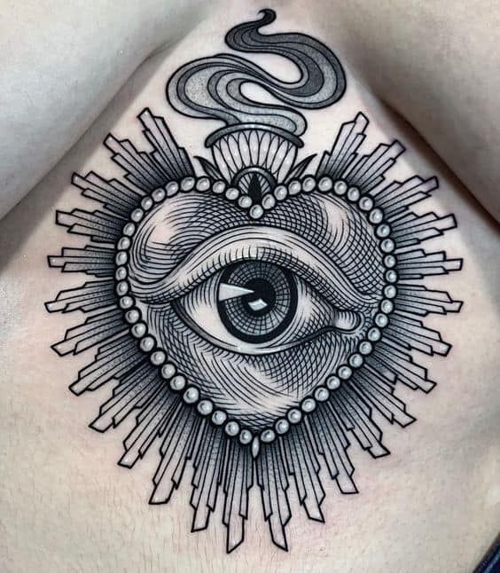 Another look at the all-seeing tattoo design