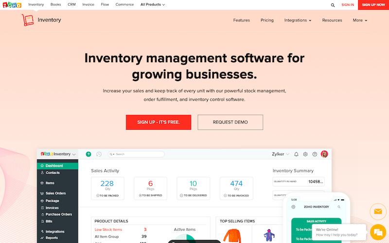 Zoho Inventory Best Inventory Management Software