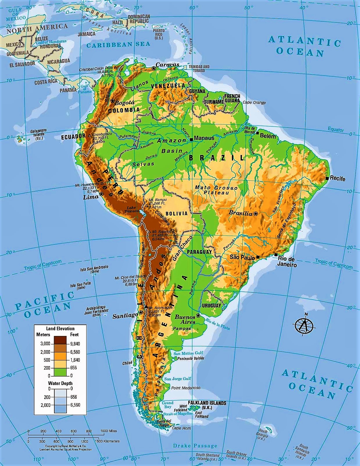 Mapa de América del Sur 6