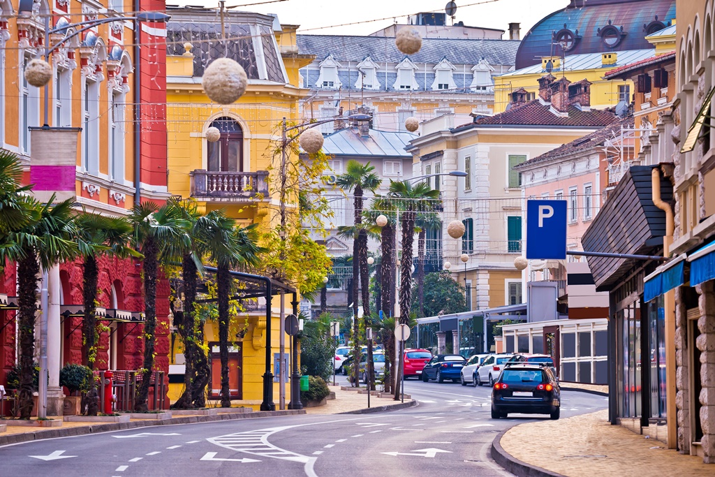 Colorful streets in Opatija