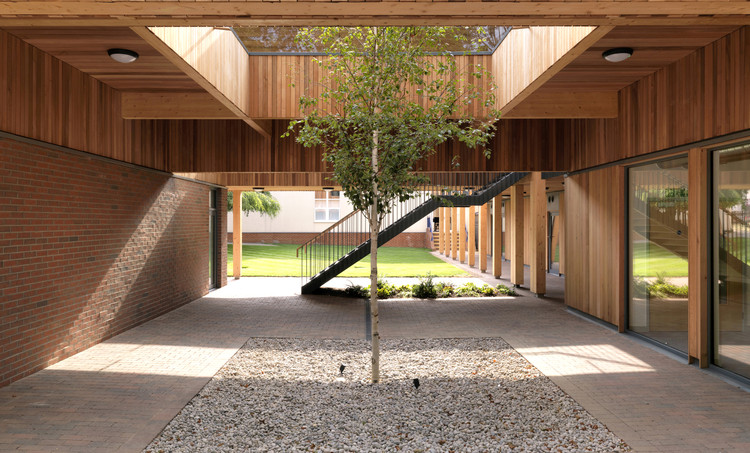 A building with a courtyard