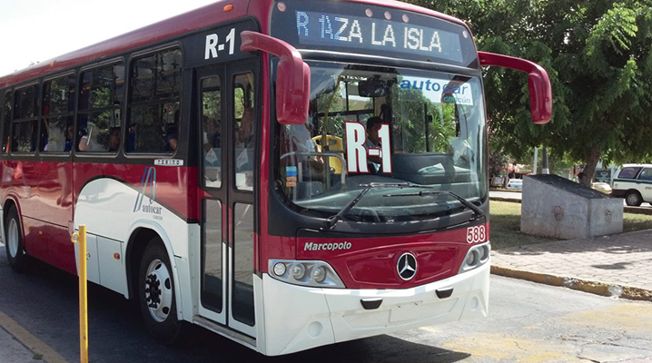 Transporte a Puerto Juarez en Cancún, Ruta 1