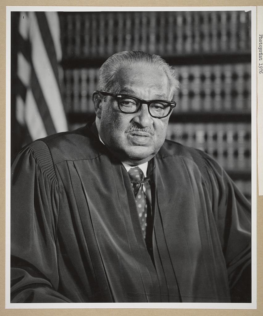 Thurgood Marshall’s official U.S. Supreme Court portrait. 